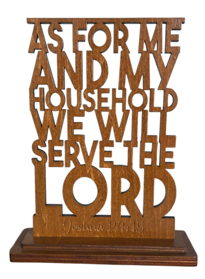 Wooden Bible Verse Joshua 24:15