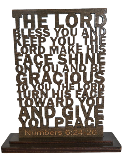 Wooden Bible Verse Numbers 6:24-26