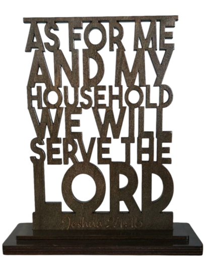 Wooden Bible Verse Joshua 24:15