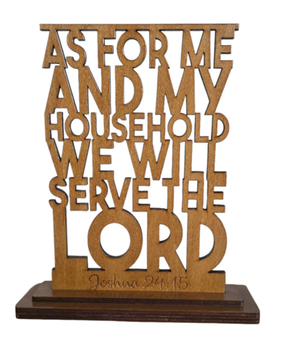 Wooden Bible Verse Joshua 24:15