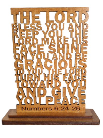 Wooden Bible Verse Numbers 6:24-26