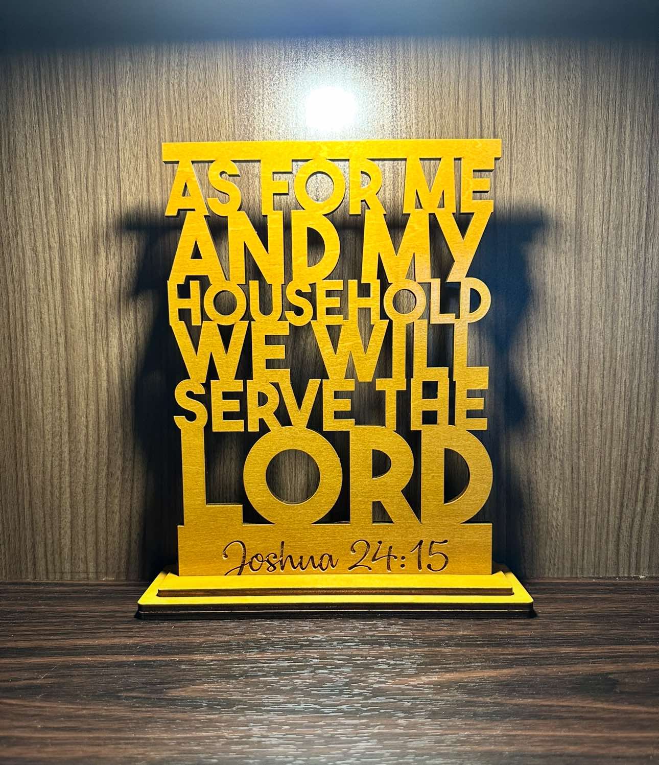 Wooden Bible Verse Joshua 24:15